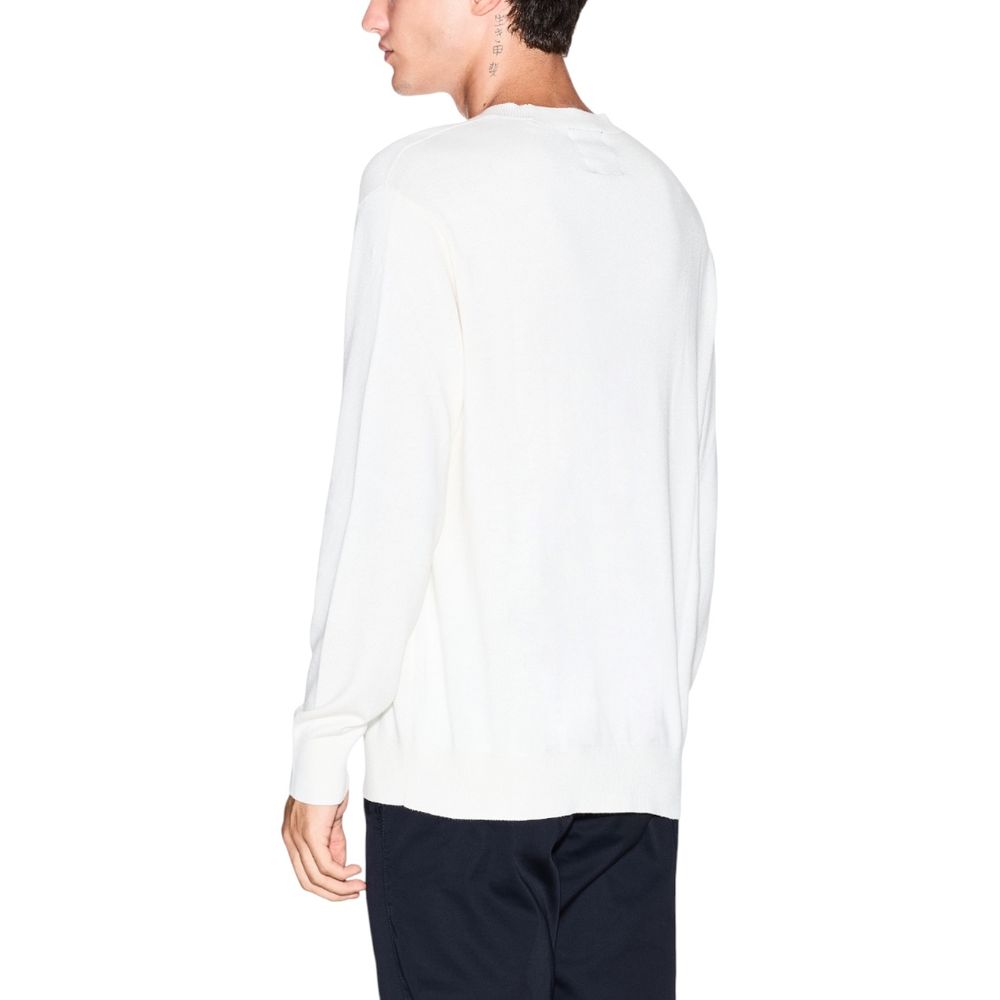 Armani Exchange Cream Viscose Sweatshirt Armani Exchange