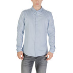 Only & Sons Blue Cotton Dress Shirt Only & Sons