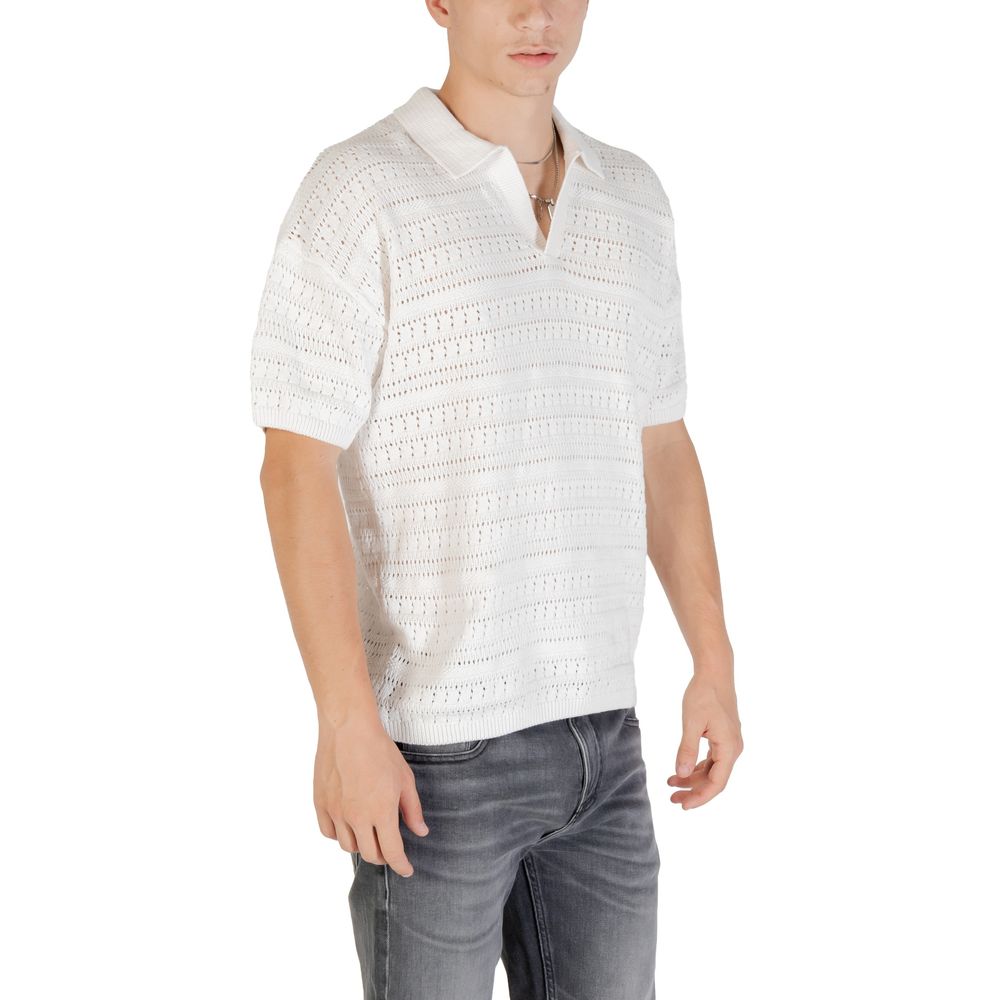 Only & Sons White Cotton Shortsleeve Shirt Only & Sons