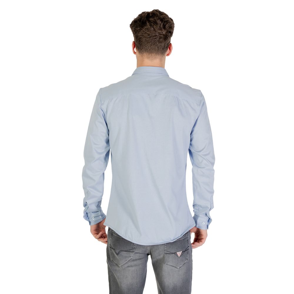 Only & Sons Blue Cotton Dress Shirt Only & Sons