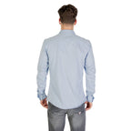 Only & Sons Blue Cotton Dress Shirt Only & Sons