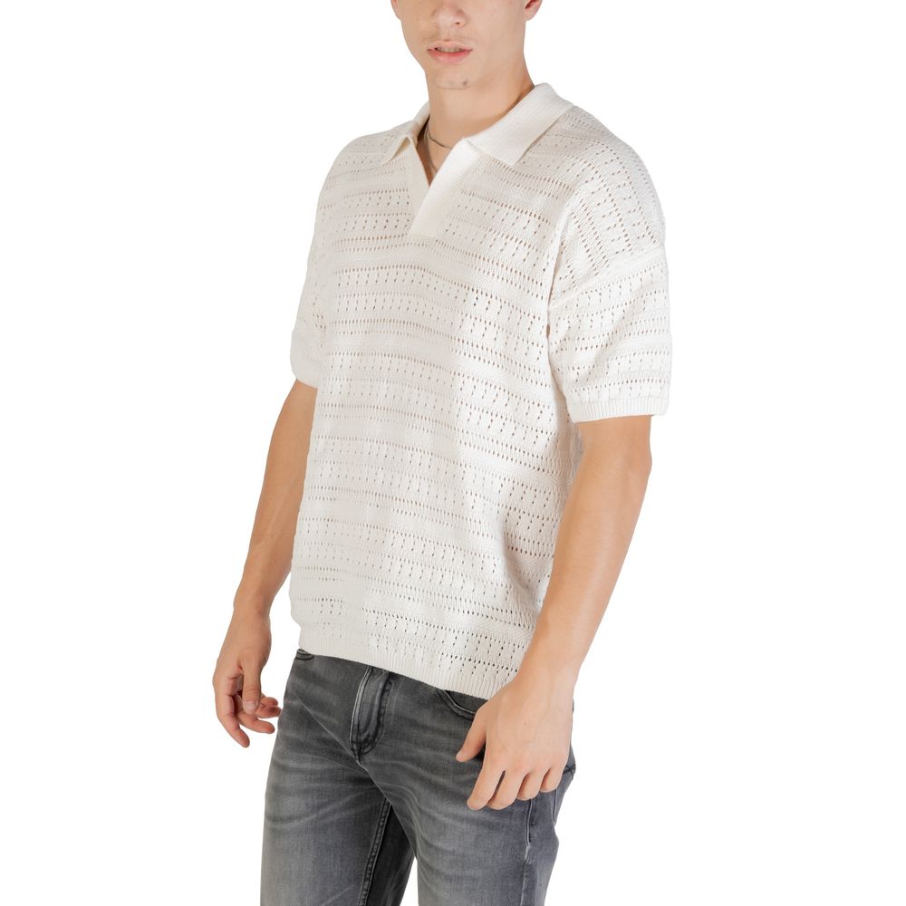Only & Sons White Cotton Shortsleeve Shirt Only & Sons