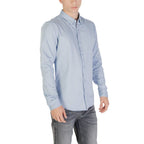 Only & Sons Blue Cotton Dress Shirt Only & Sons