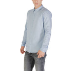 Only & Sons Blue Cotton Dress Shirt Only & Sons