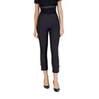 Rinascimento Black Polyester Casual Pants - Eljoys Fashion 