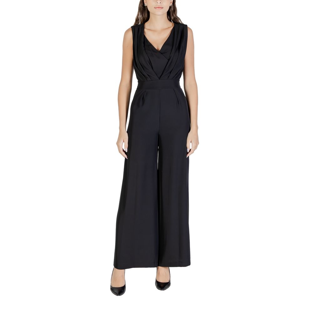 Rinascimento Black Polyester Jumpsuit Rinascimento