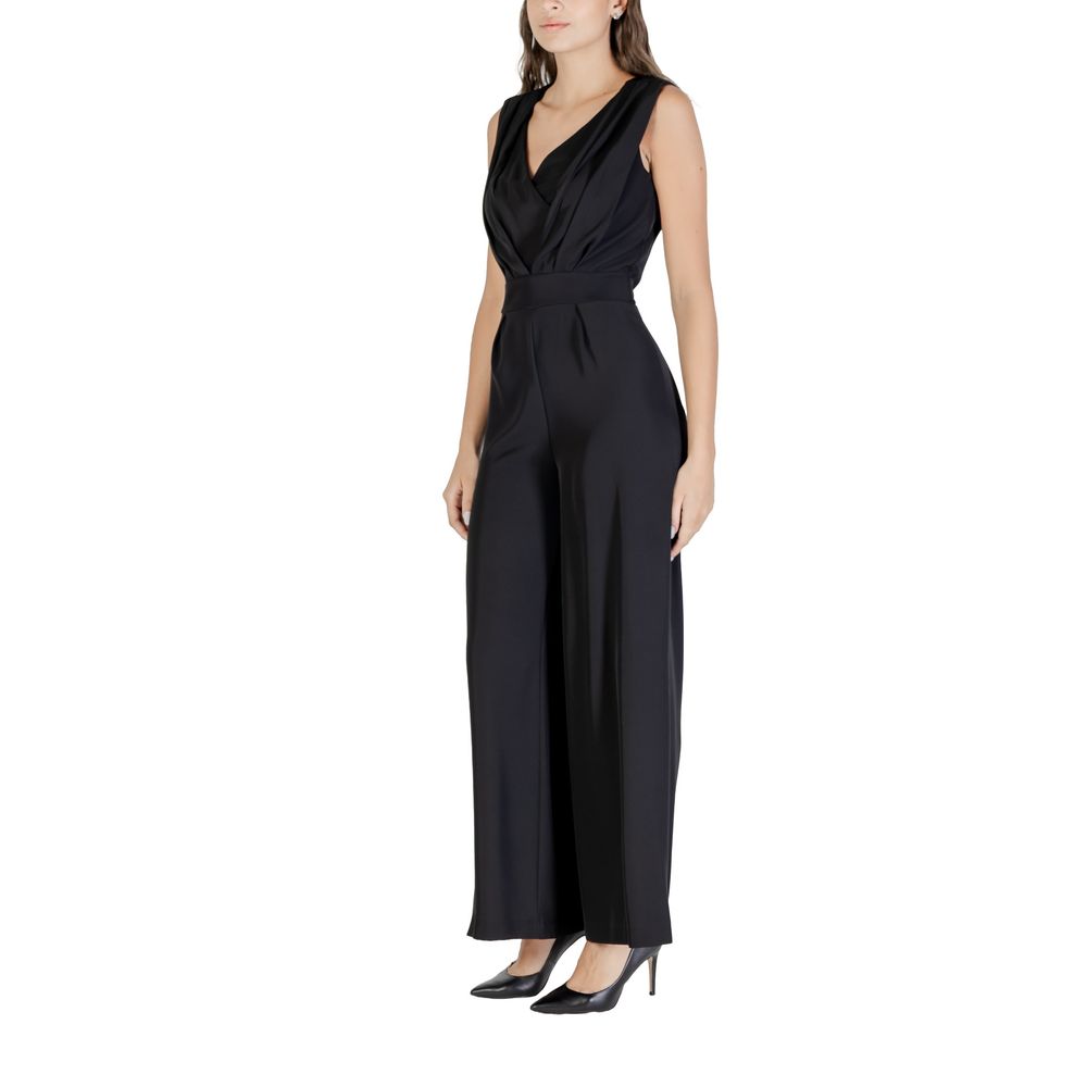 Rinascimento Black Polyester Jumpsuit Rinascimento