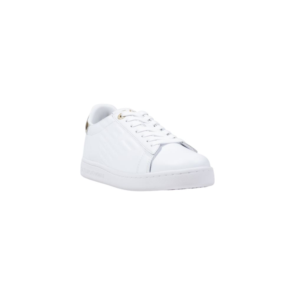 EA7 Emporio Armani White Leather Low Top Sneakers EA7 Emporio Armani