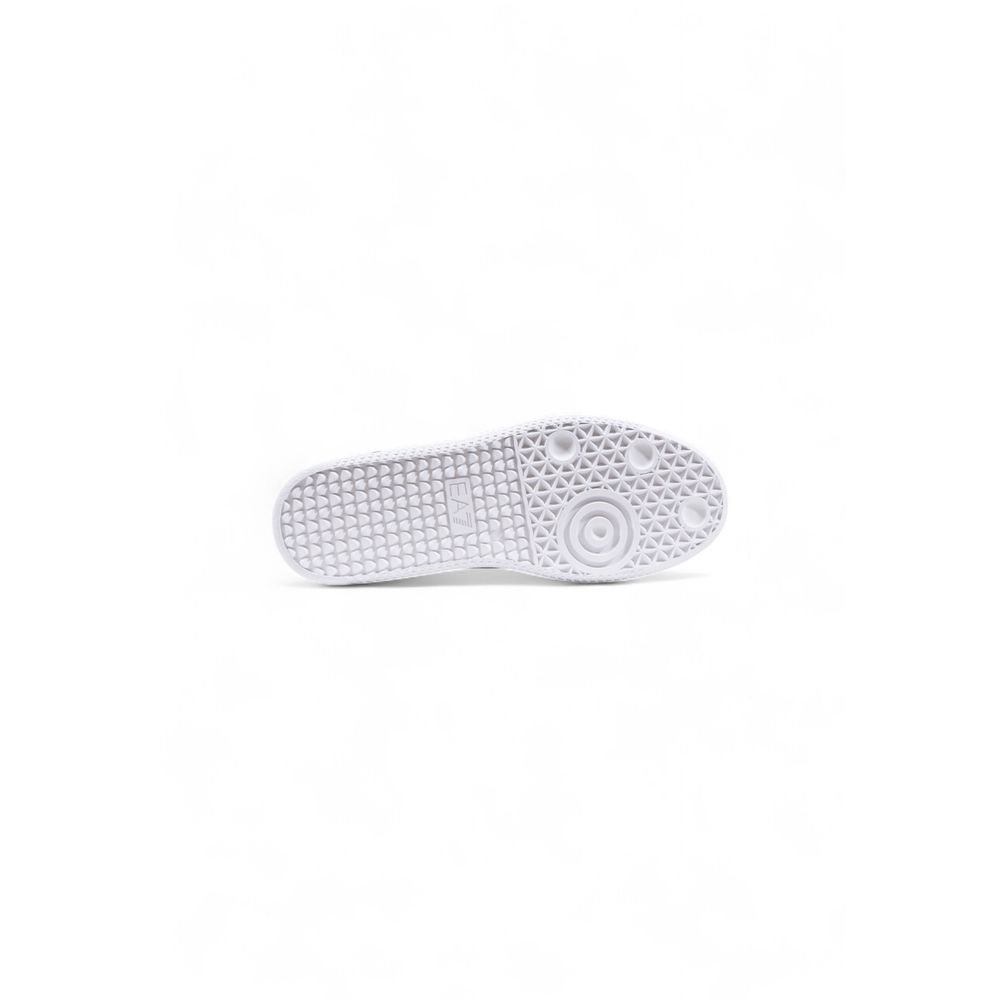 EA7 Emporio Armani Black And White Leather Athletic Sneakers EA7 Emporio Armani