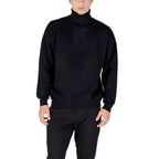 Antony Morato Black Viscose Sweatshirt Antony Morato