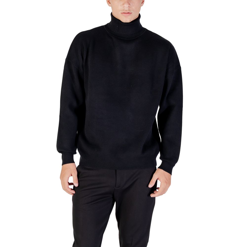 Antony Morato Black Viscose Sweatshirt Antony Morato