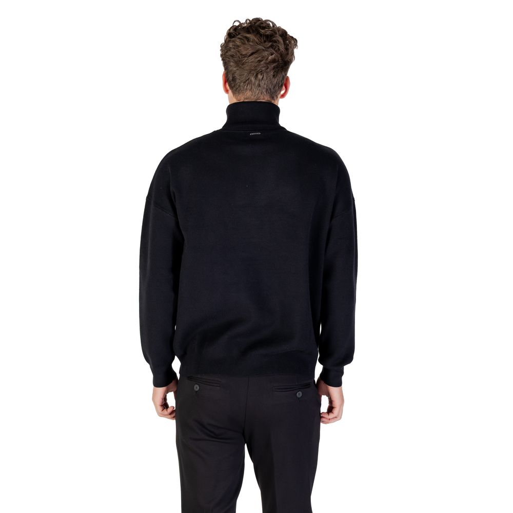 Antony Morato Black Viscose Sweatshirt Antony Morato