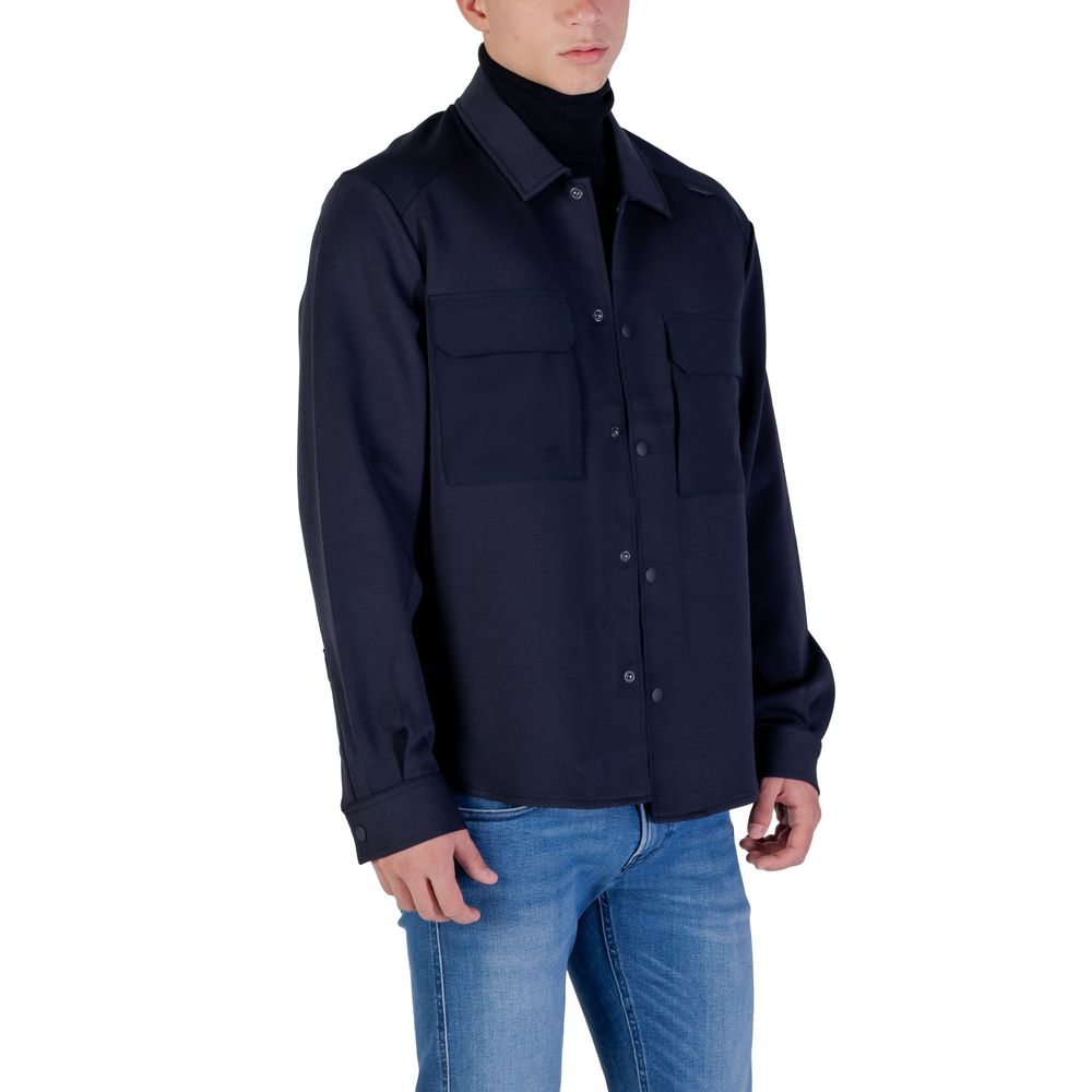 Antony Morato Blue Cotton Shirt Antony Morato