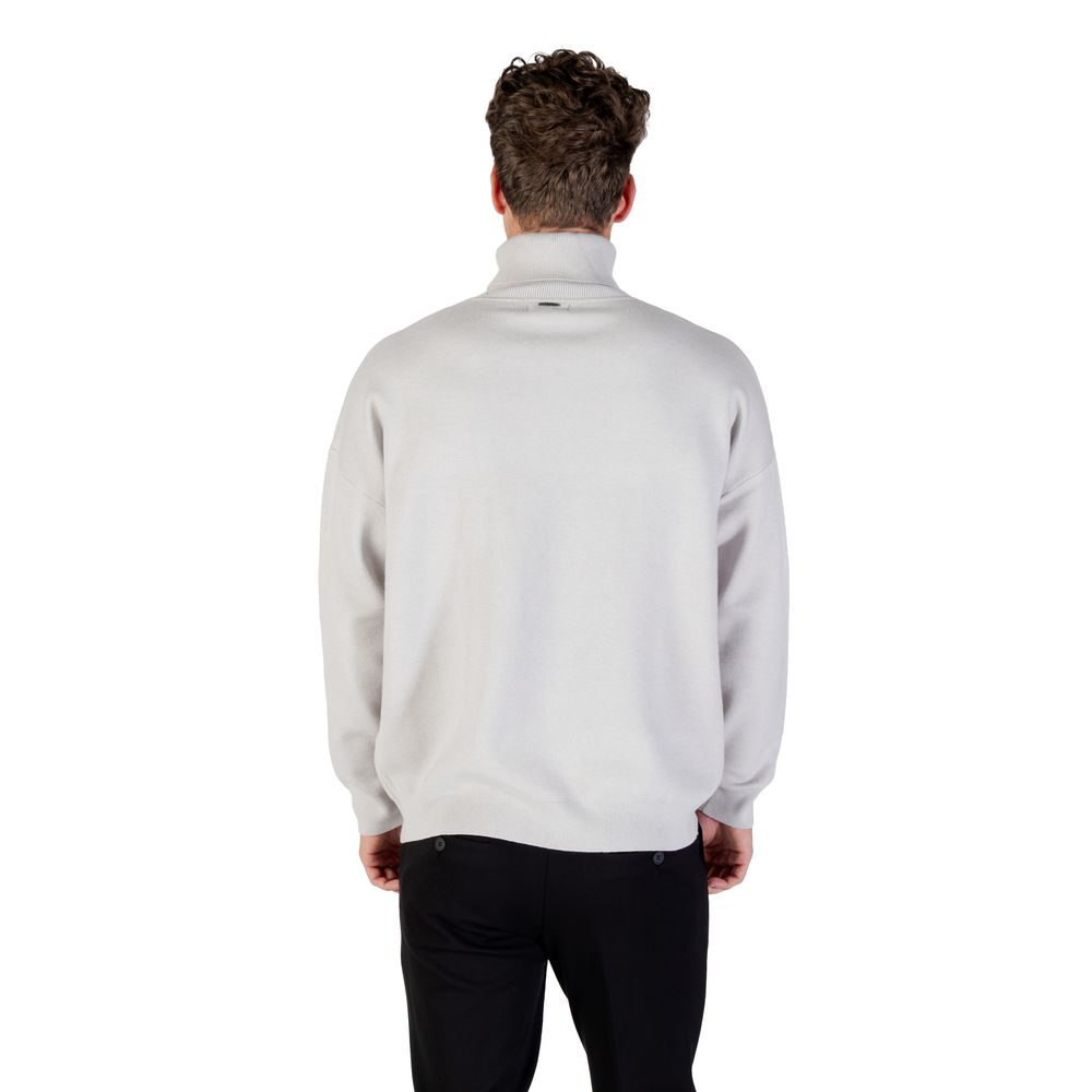 Antony Morato Gray Viscose Sweatshirt Antony Morato
