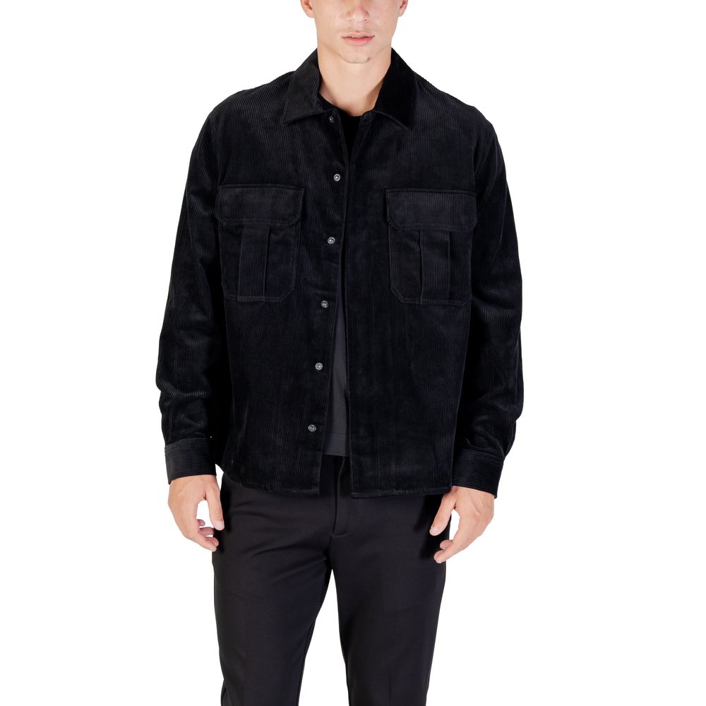 Antony Morato Black Cotton Shirt Antony Morato