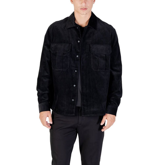 Antony Morato Black Cotton Shirt Antony Morato