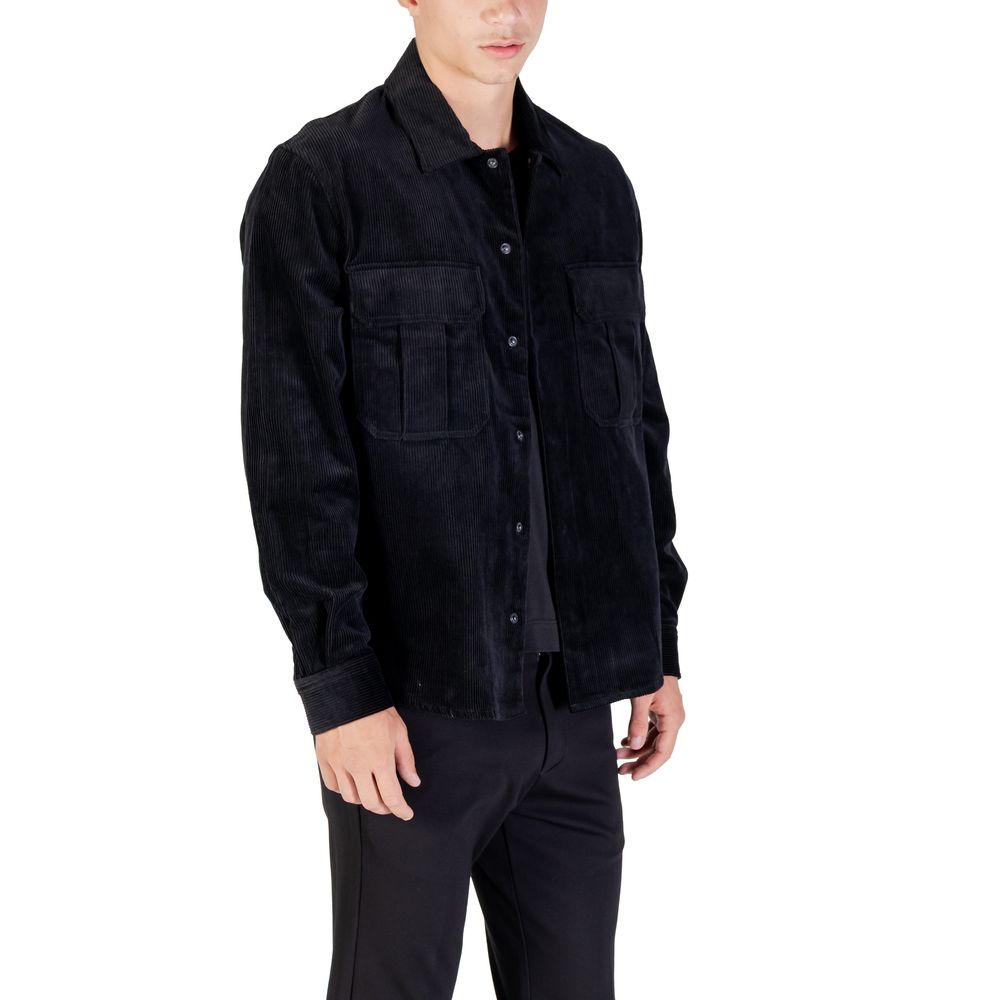 Antony Morato Black Cotton Shirt Antony Morato