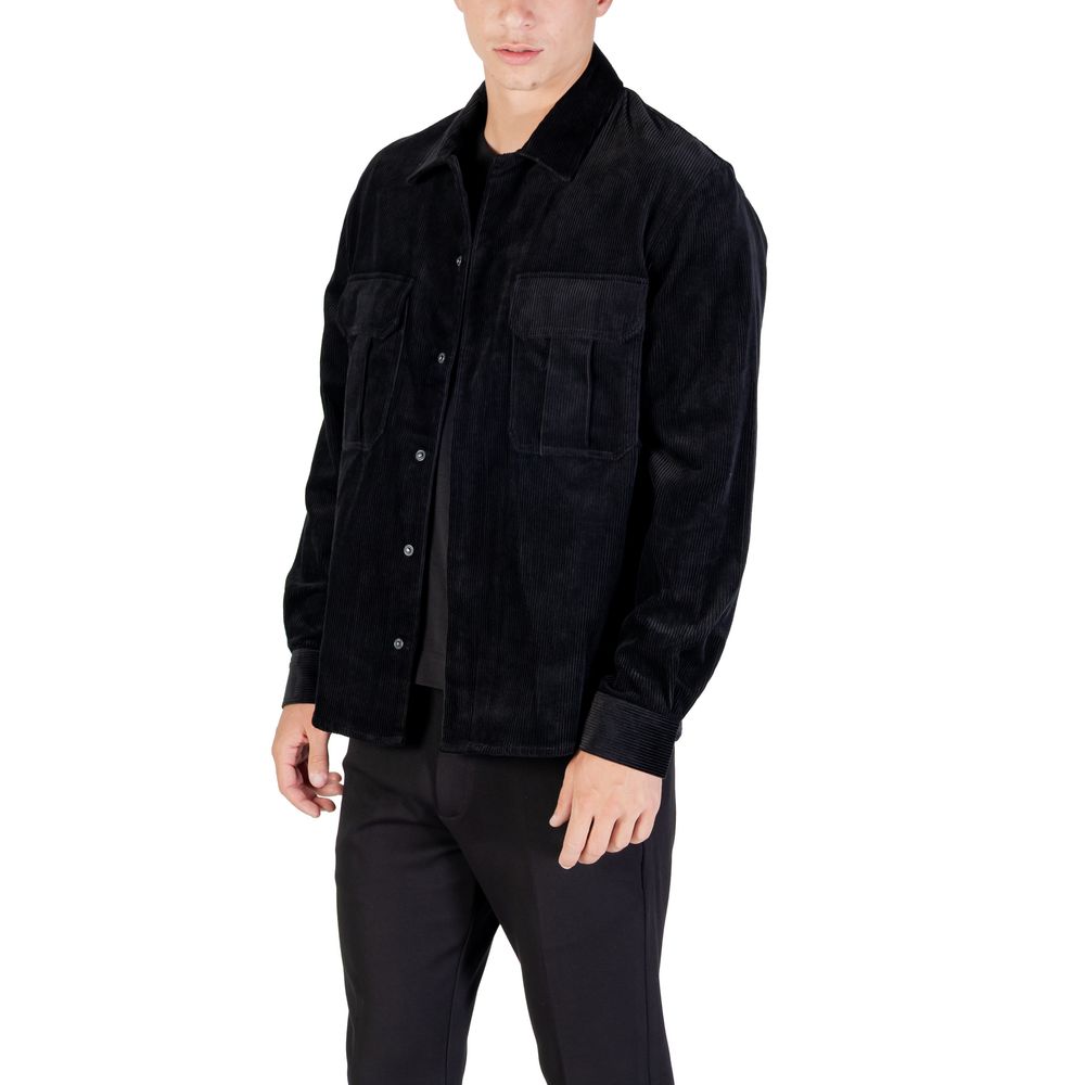 Antony Morato Black Cotton Shirt Antony Morato