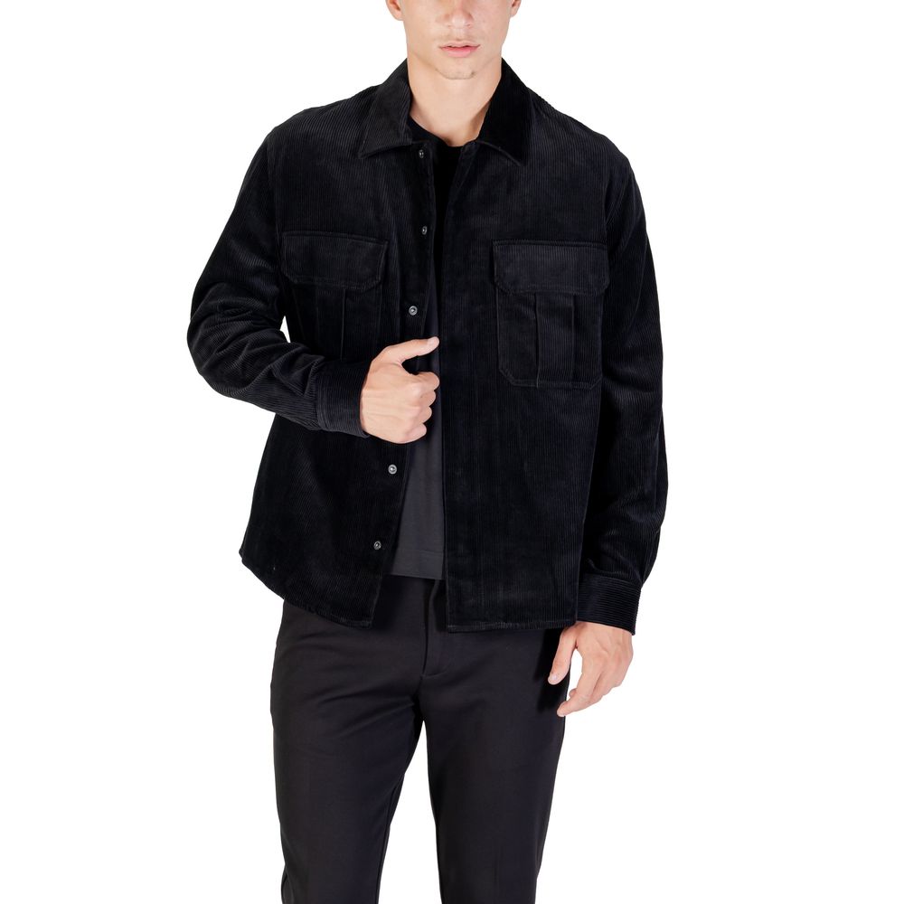 Antony Morato Black Cotton Shirt Antony Morato