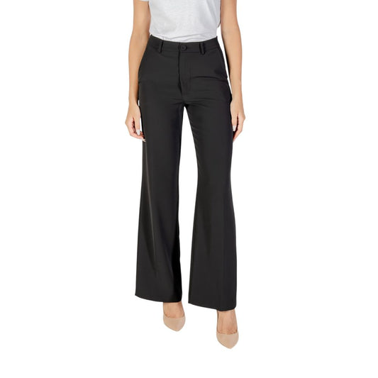 Rinascimento Black Polyester Casual Pants Rinascimento