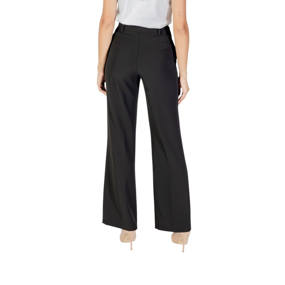 Rinascimento Black Polyester Casual Pants Rinascimento