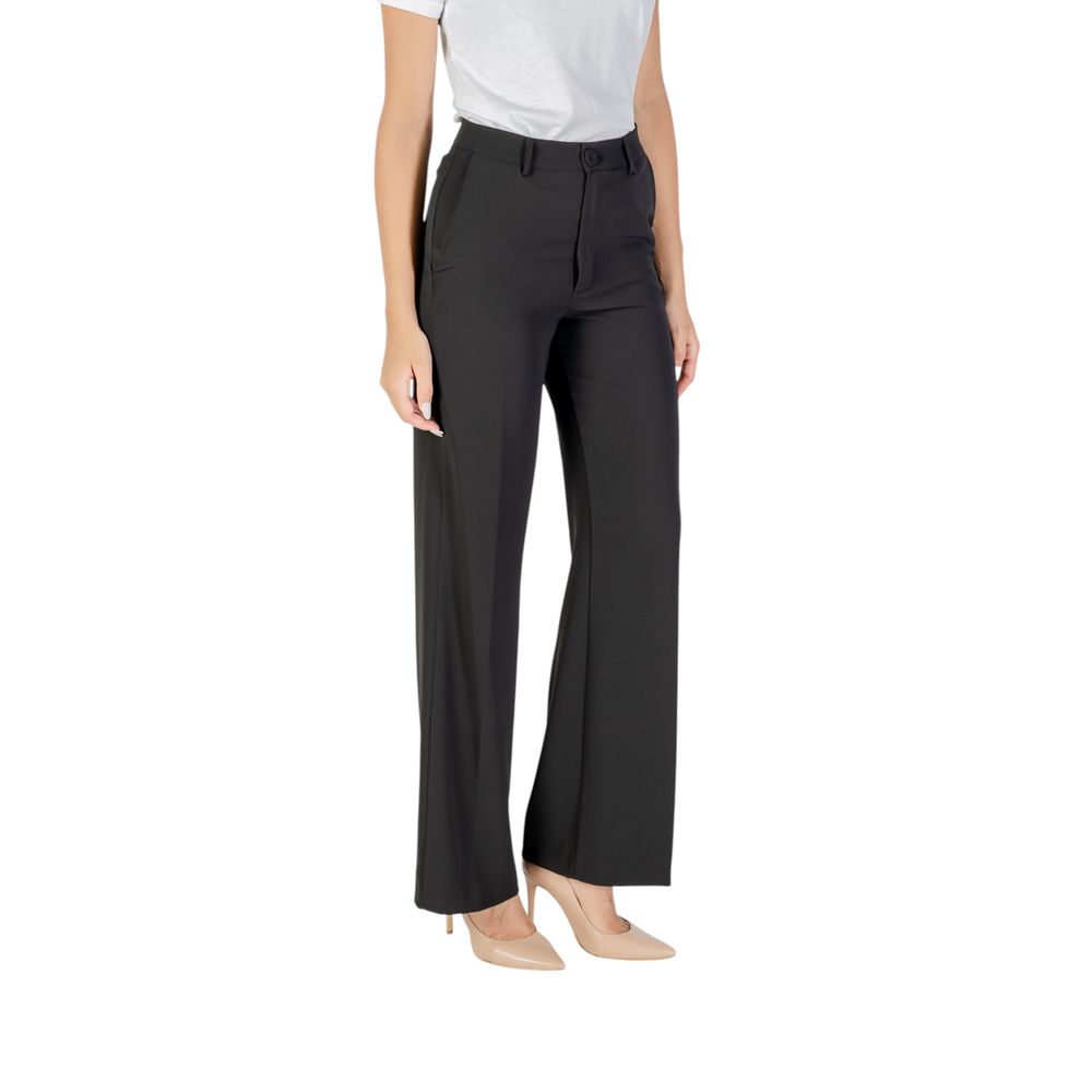Rinascimento Black Polyester Casual Pants Rinascimento