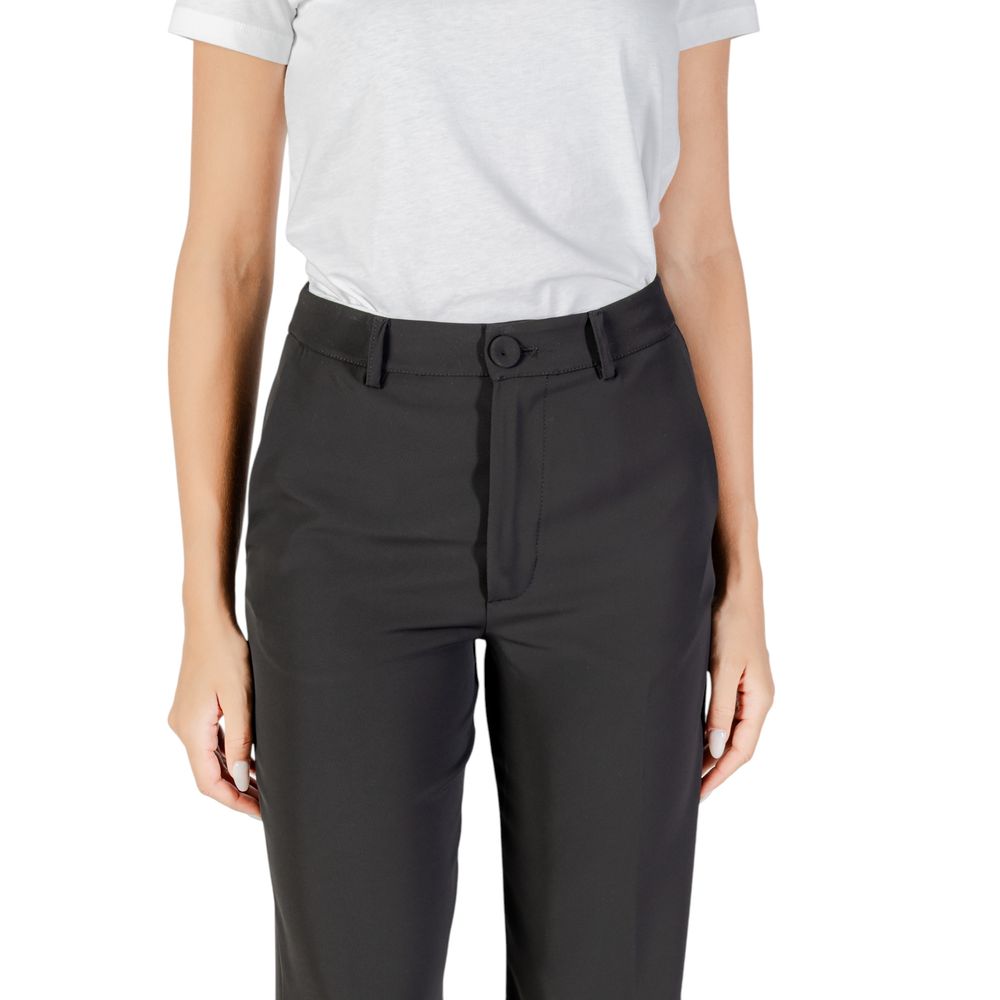 Rinascimento Black Polyester Casual Pants Rinascimento