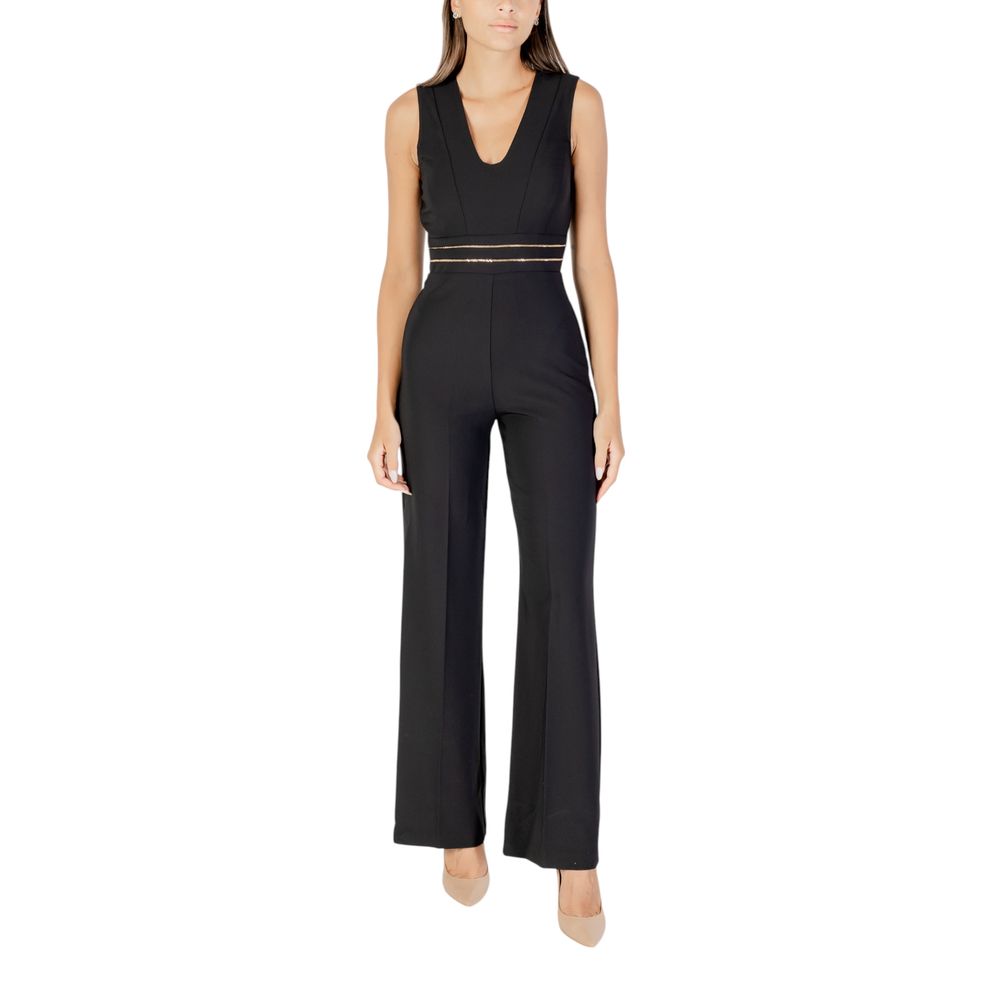 Rinascimento Black Polyester Jumpsuit Rinascimento