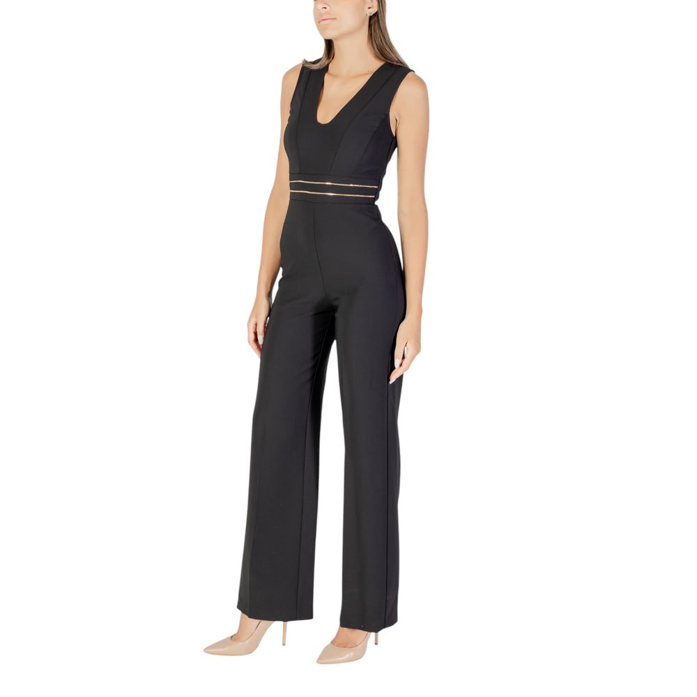 Rinascimento Black Polyester Jumpsuit Rinascimento