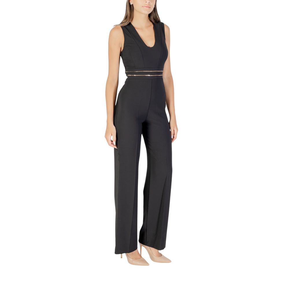 Rinascimento Black Polyester Jumpsuit Rinascimento