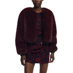 Desigual Bordeaux Polyester Jackets And Coat Desigual