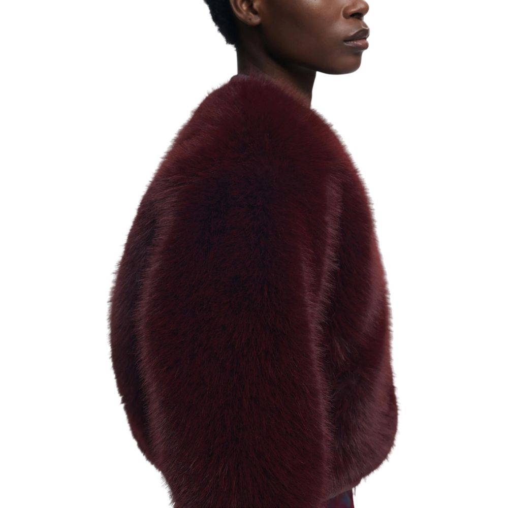 Desigual Bordeaux Polyester Jackets And Coat Desigual