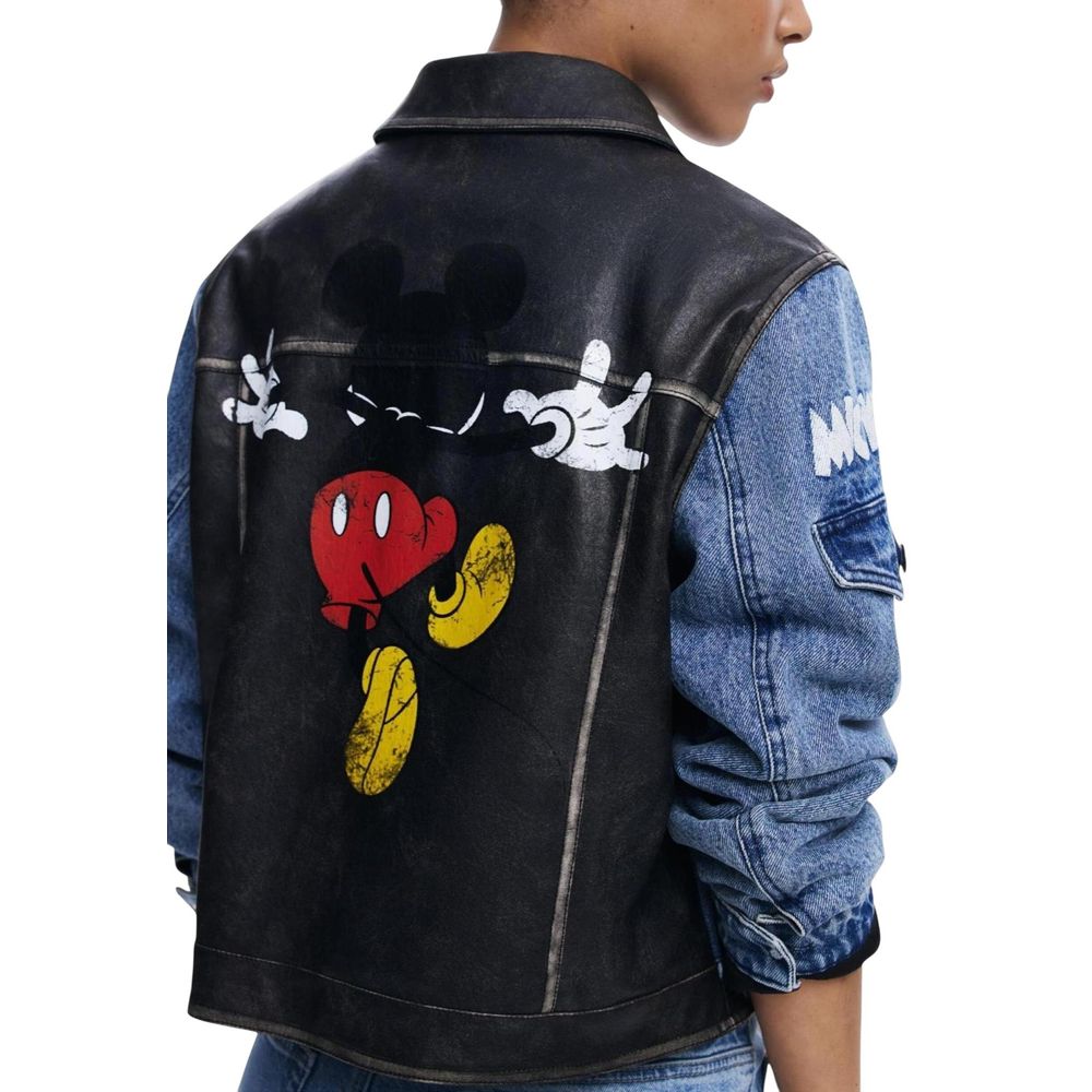 Desigual Blue Cotton Denim Jacket Desigual