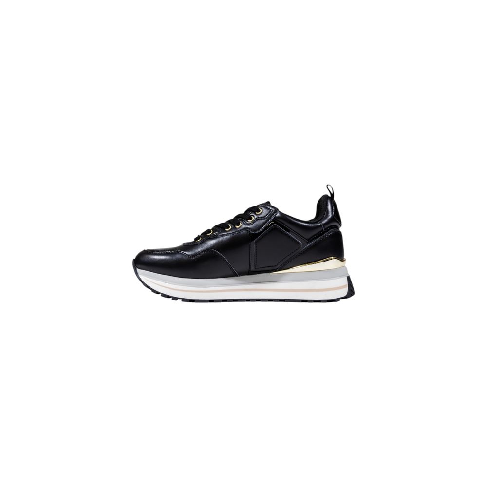 Liu Jo Black Artificial Leather Platform Sneakers Liu Jo