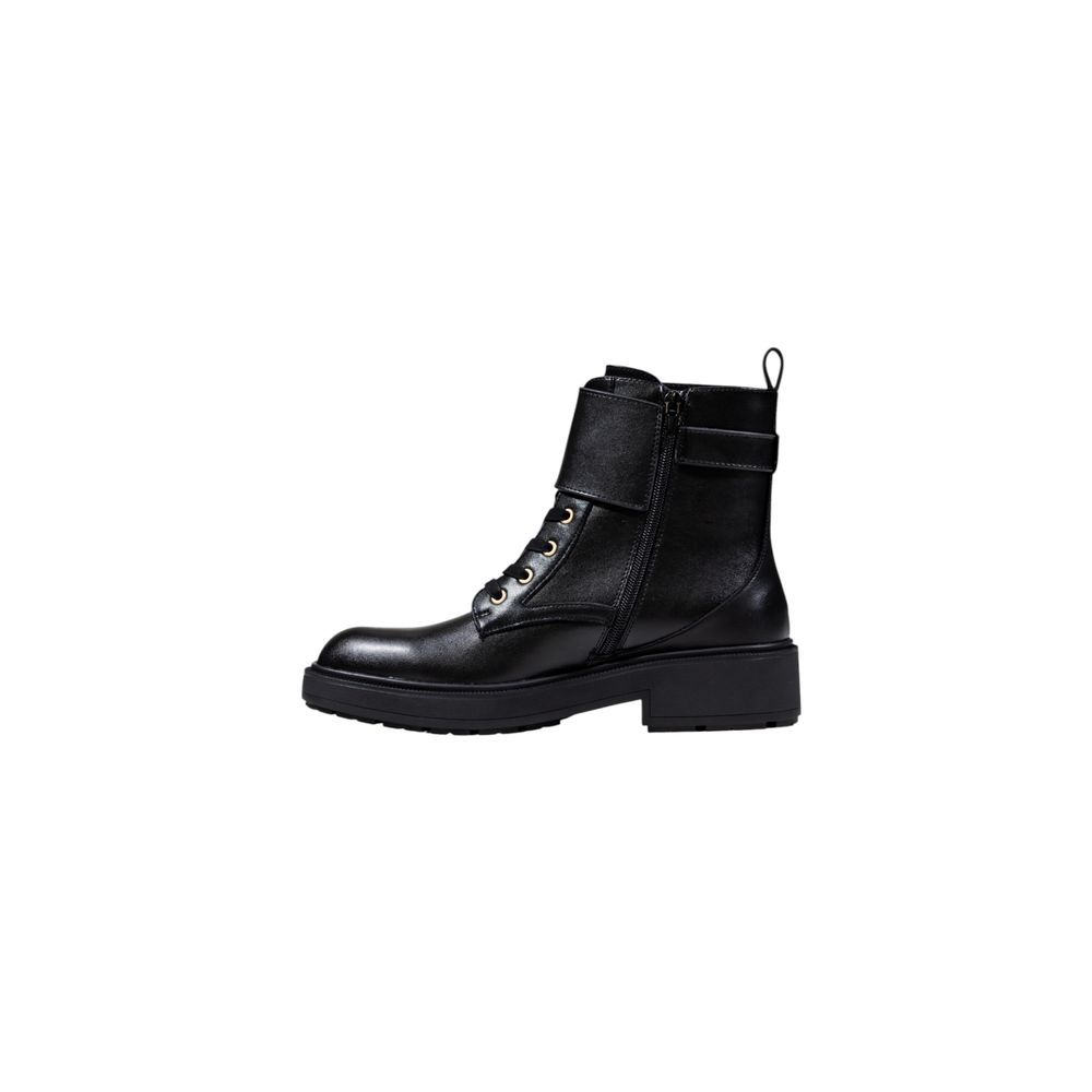 Liu Jo Black Artificial Leather Lace-Up Boots Liu Jo