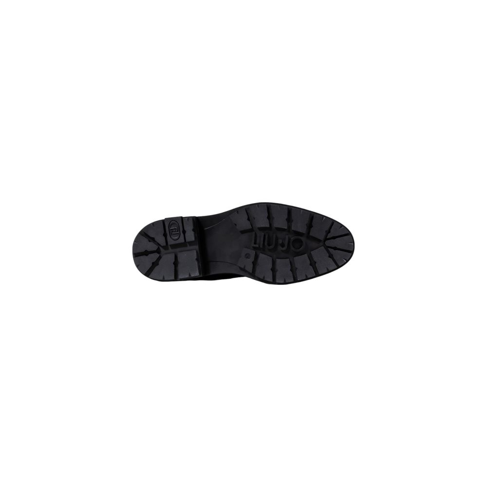 Liu Jo Black Artificial Leather Lace-Up Boots Liu Jo