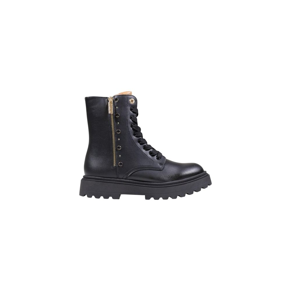 Alviero Martini Prima Classe Black Polyethylene Lace-Up Boots Alviero Martini Prima Classe
