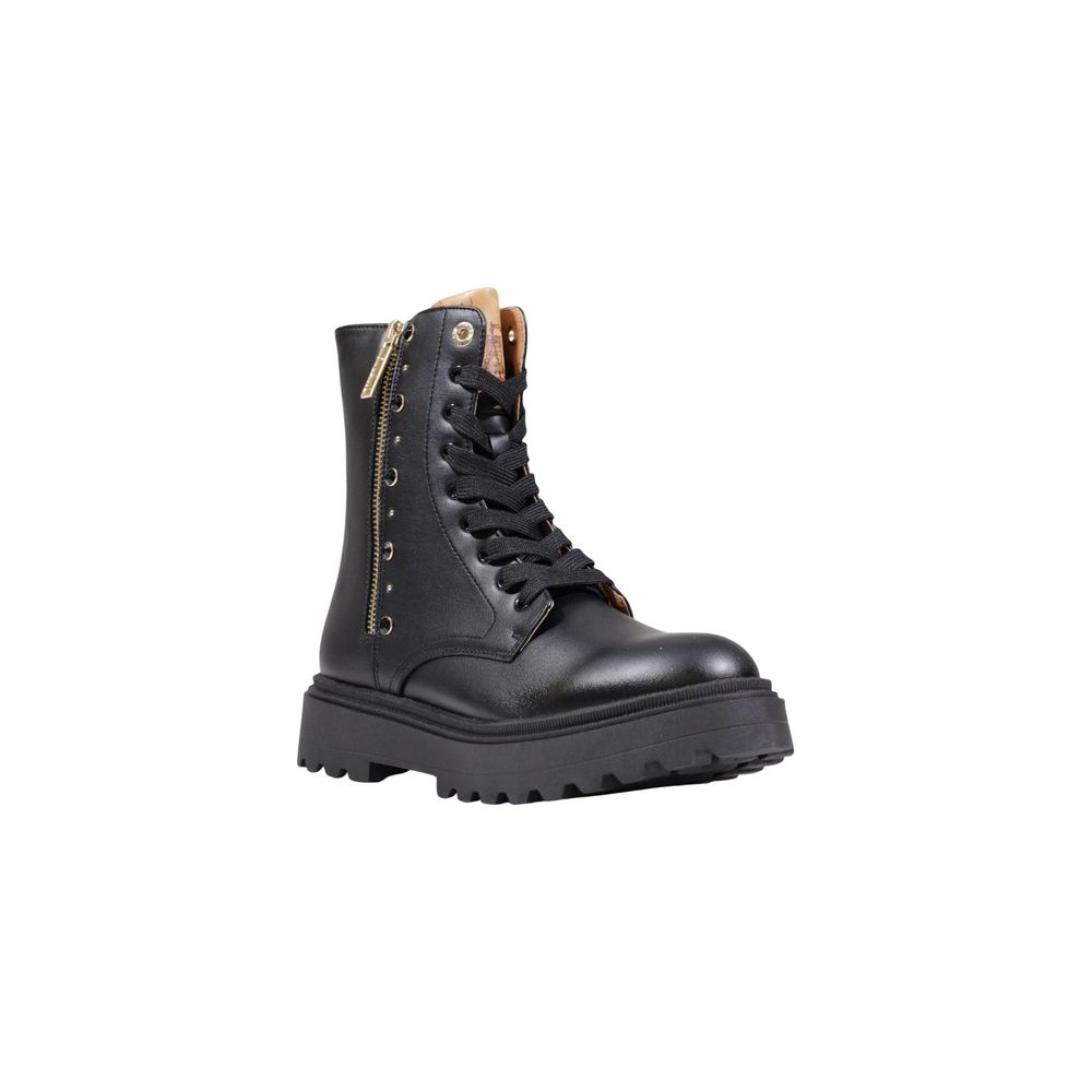 Alviero Martini Prima Classe Black Polyethylene Lace-Up Boots Alviero Martini Prima Classe