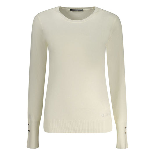 Guess Jeans Bianco Viscosa Women Sweater Guess Jeans