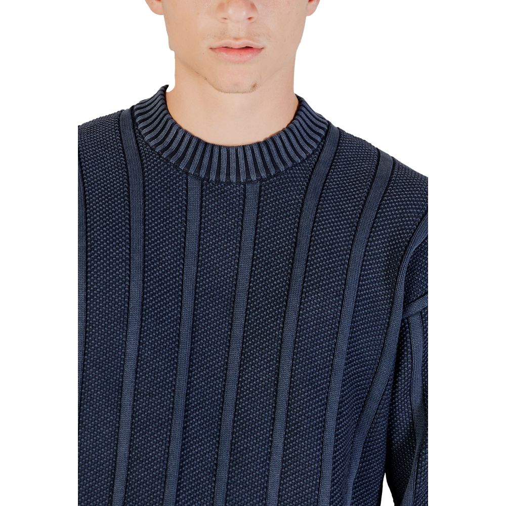 Hugo Boss Blue Cotton Sweatshirt Hugo Boss