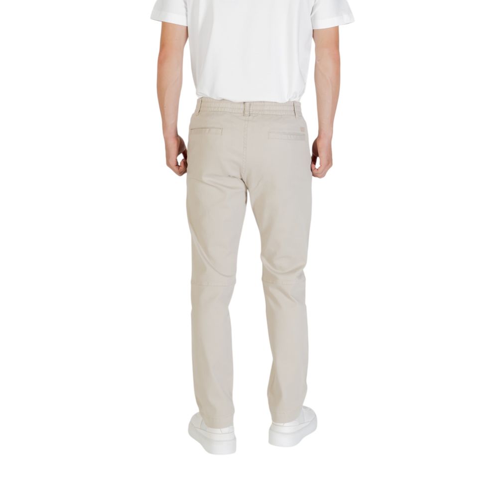 Hugo Boss Beige Polyester Casual Pants Hugo Boss