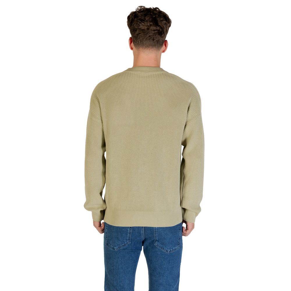 Hugo Boss Green Cotton Sweatshirt Hugo Boss