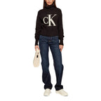 Calvin Klein Jeans Black Cotton Sweatshirt Calvin Klein Jeans