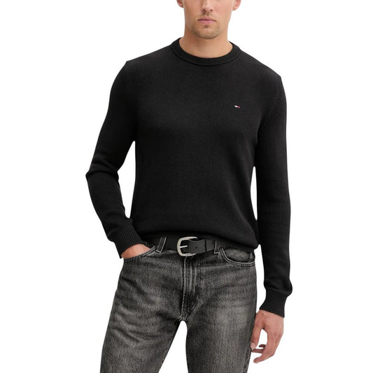 Tommy Hilfiger Jeans Black Organic Cotton Sweatshirt Tommy Hilfiger Jeans