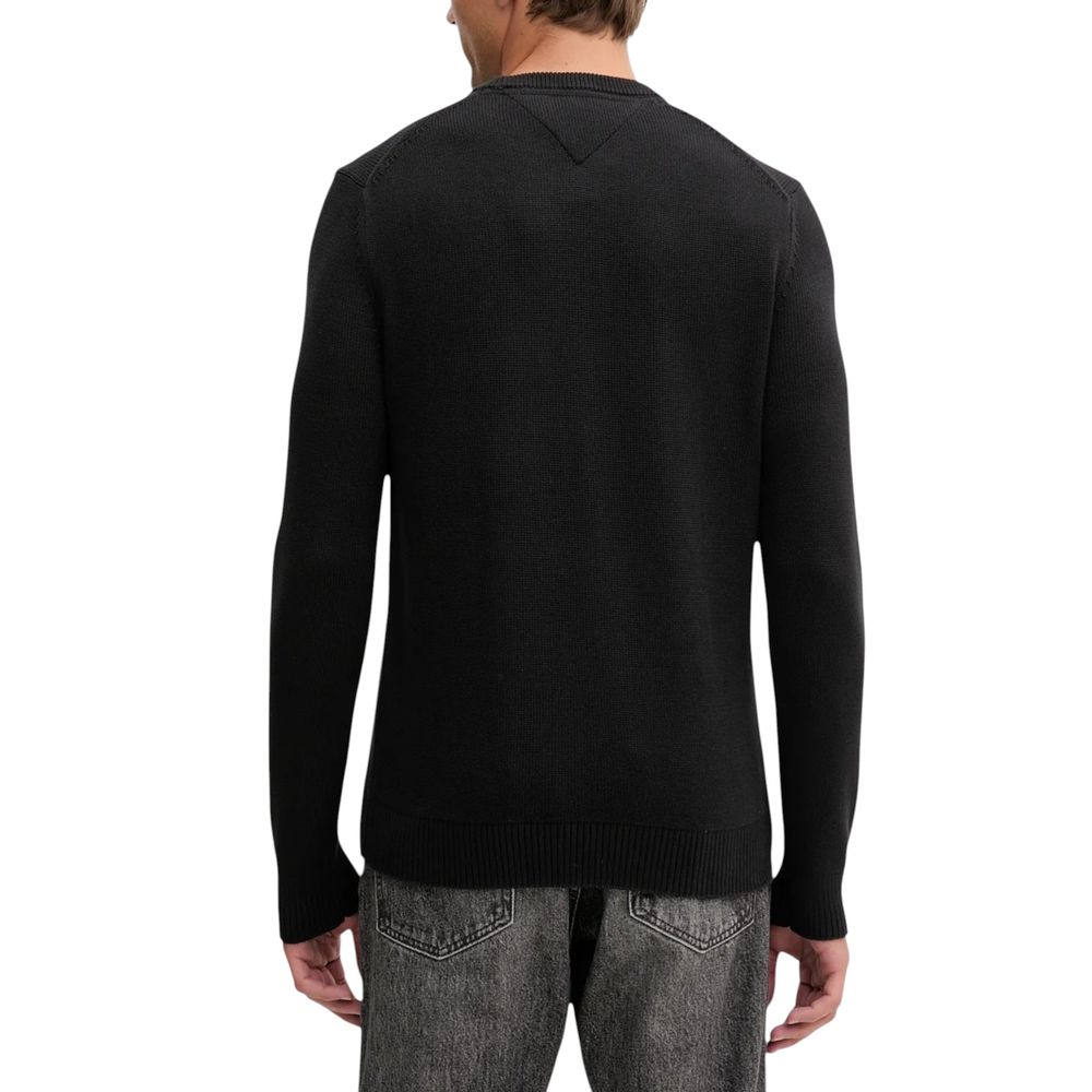Tommy Hilfiger Jeans Black Organic Cotton Sweatshirt Tommy Hilfiger Jeans