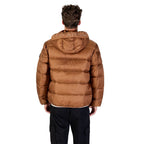 Tommy Hilfiger Jeans Brown Polyamide Coat Tommy Hilfiger Jeans