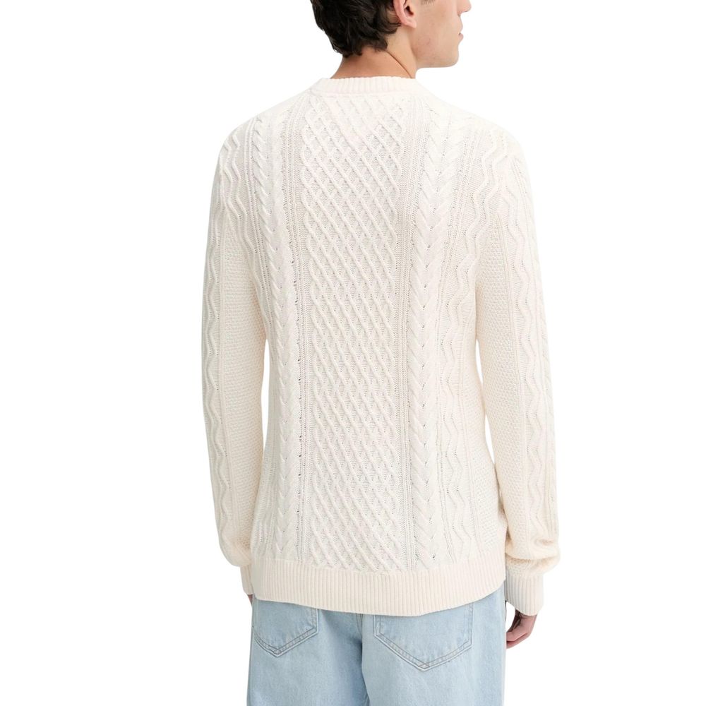 Tommy Hilfiger Jeans Cream Recycled Cotton Sweatshirt Tommy Hilfiger Jeans