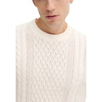 Tommy Hilfiger Jeans Cream Recycled Cotton Sweatshirt Tommy Hilfiger Jeans