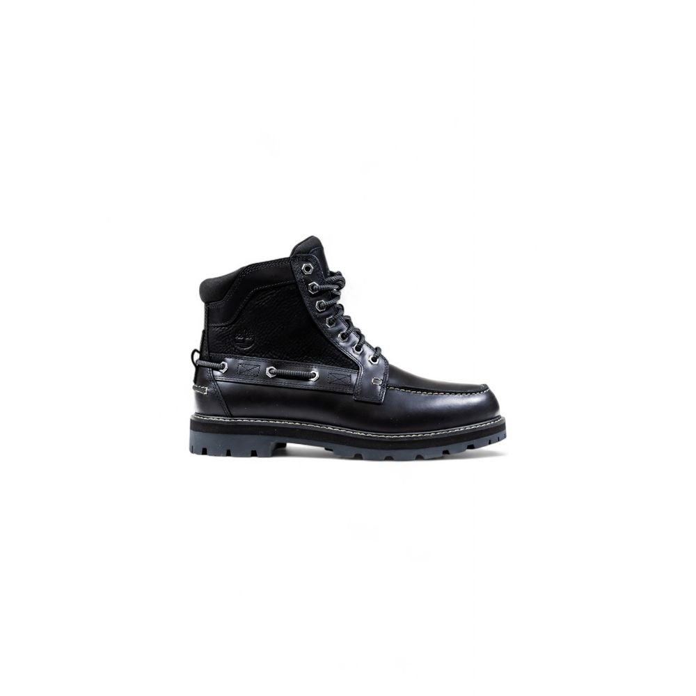 Timberland Black Leather Lace-Up Boots - Eljoys Fashion 