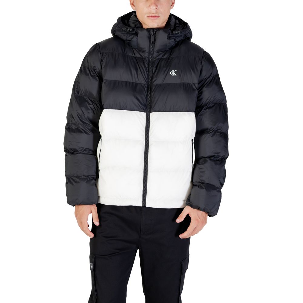 Calvin Klein Jeans Cream Polyamide Coat Calvin Klein Jeans